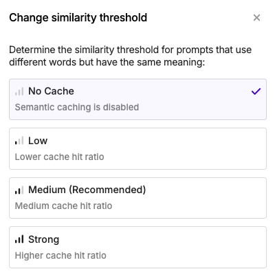 AI Runner Cache Threshold