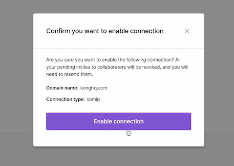 enable sso connection